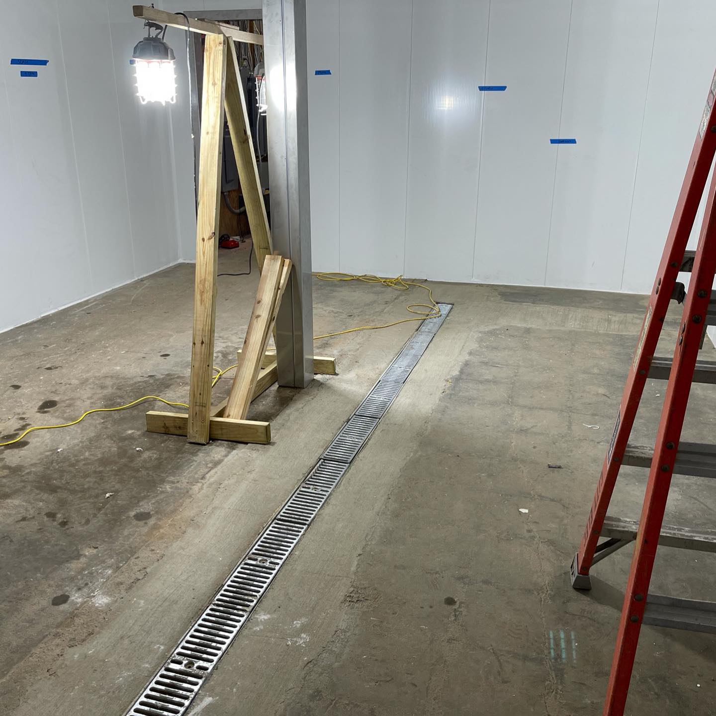 New resinous commercial floor install in Friona, TX.
